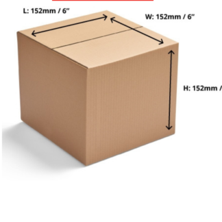 Single Wall Cardboard Boxes - 152 x 152 x 152mm