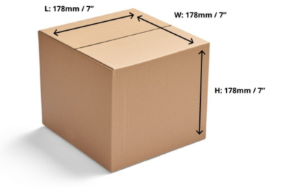 Single Wall Cardboard Boxes -178 x 178 x 178mm
