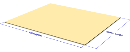 Corrugated Layer Pads Single Wall<BR> B flute 1000 x 1200mm <BR> 400 per pallet - Image 3