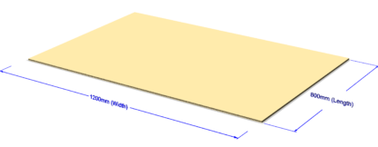 Corrugated Layer Pads Single Wall<br>B Flute 800 x 1200mm<br>400 per pallet - Image 4