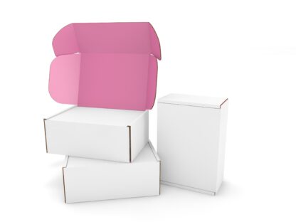 Stylish Pink Postal Boxes - 255 x 240 x 100mm - Image 2